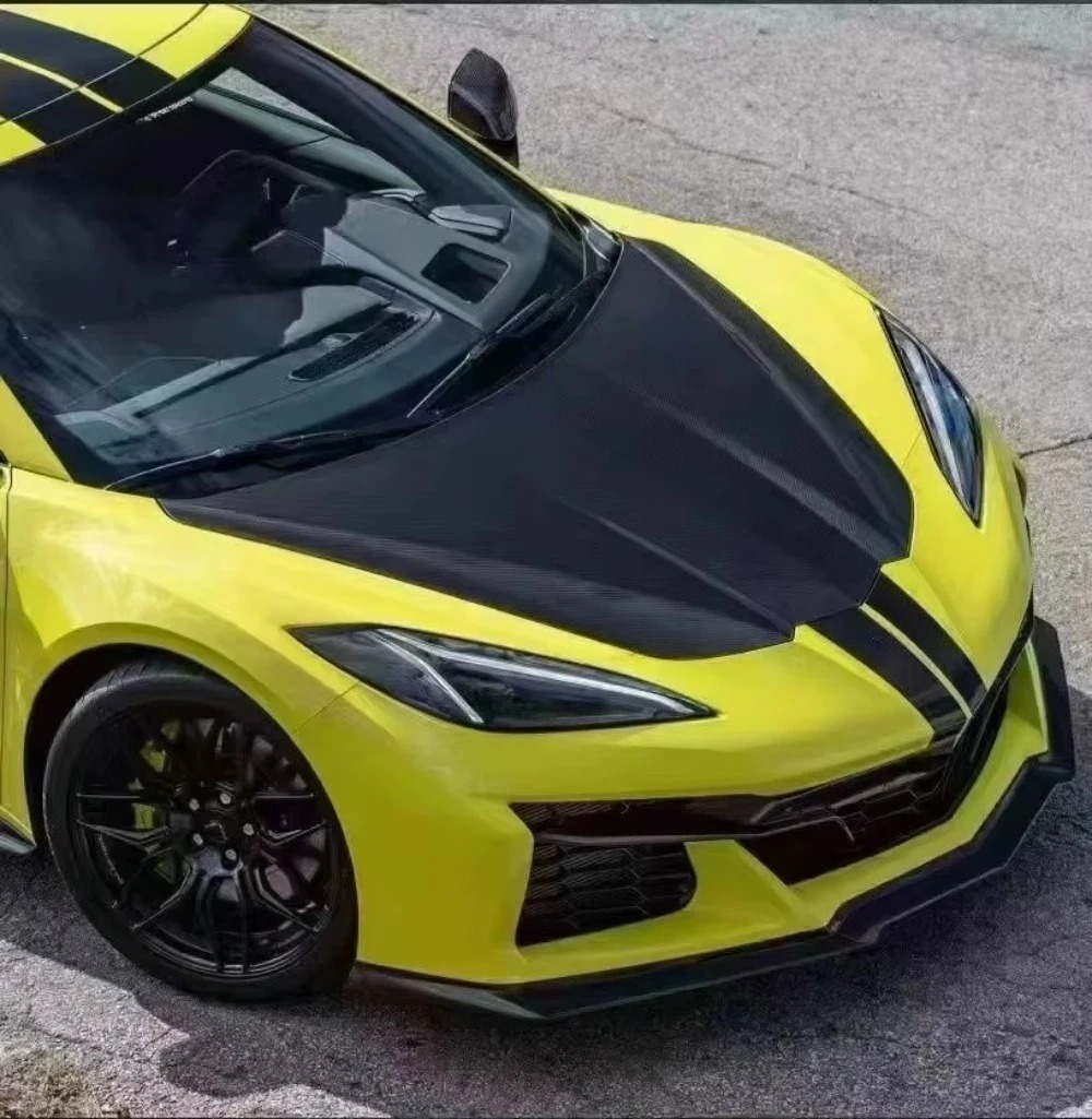 High Quality Fast Delivery Whole Sale Carbon Fiber ZRI Engine Hood Body Kits for  C8